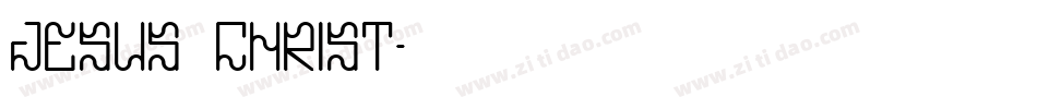 Jesus Christ字体转换